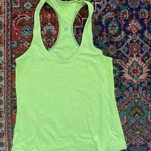Lululemon Neon Cropped Tank